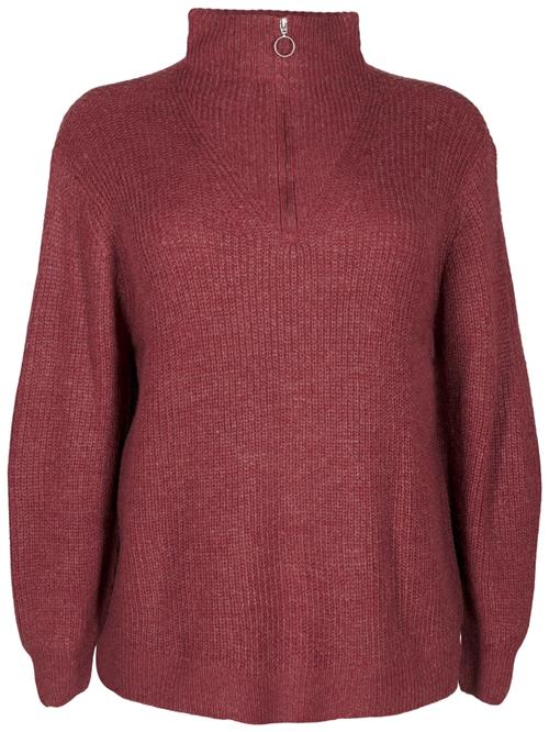Zizzi Pullover 'Fllola'  rødmeleret