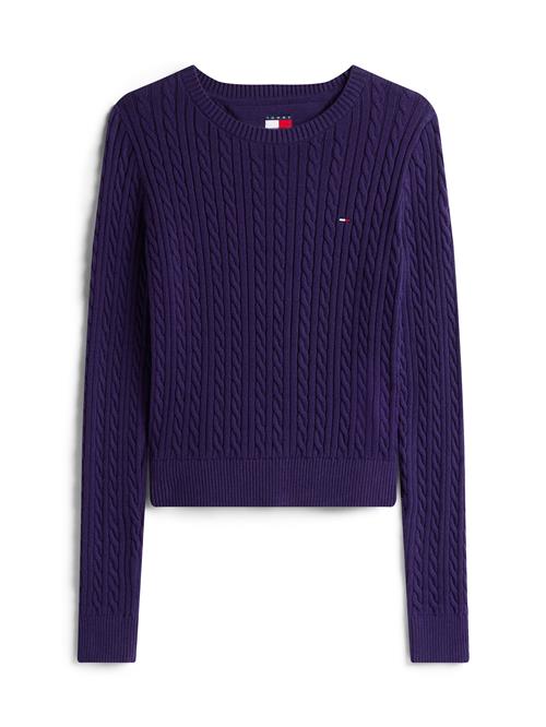 Tommy Jeans Pullover 'ESSENTIAL'  aubergine / rød / hvid