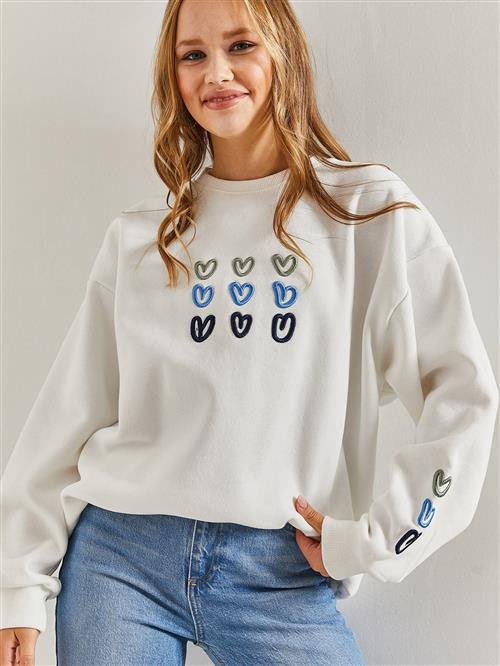 Se Bianco Lucci Sweatshirt  blå / oliven / sort / hvid ved About You
