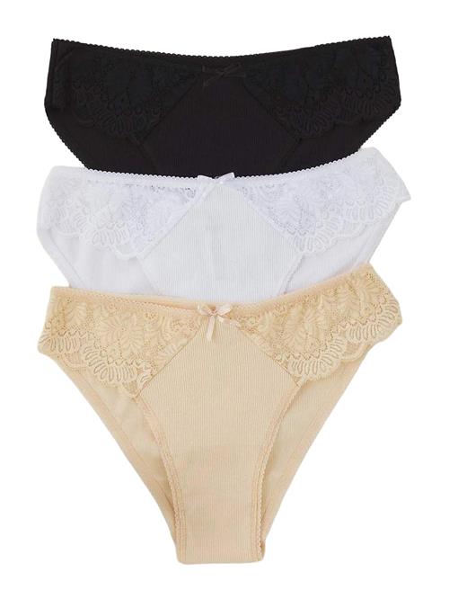Trendyol Slip  beige / sort / hvid