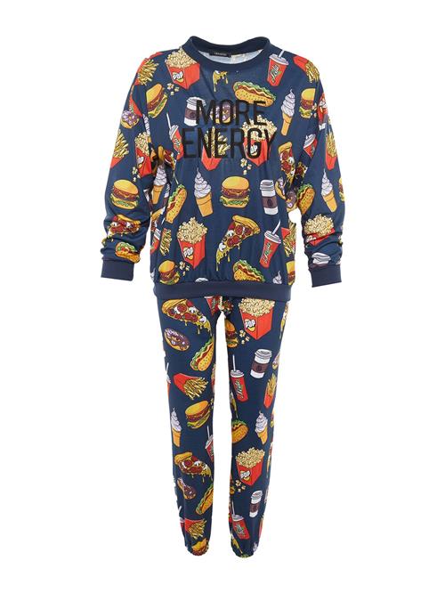 Trendyol Pyjamas  marin / gylden gul / rød / sort