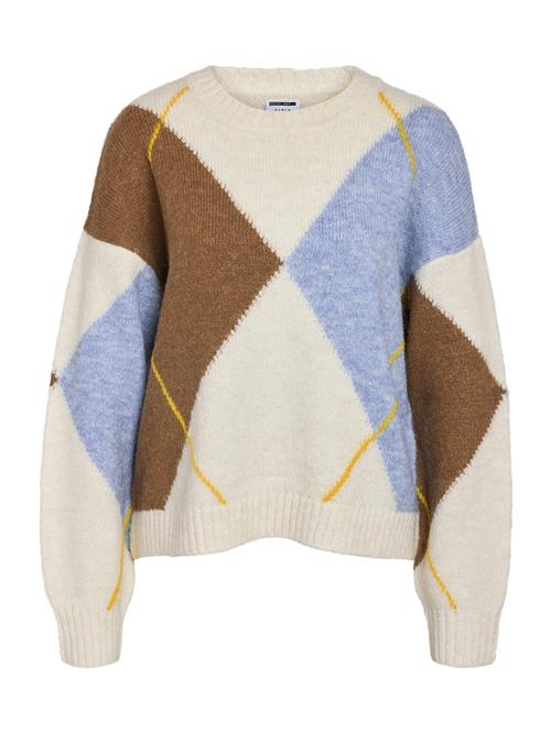 Noisy may Pullover 'NMARMIE'  lyseblå / brun / hvid