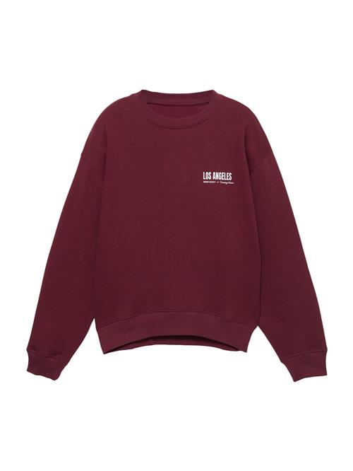 Pull&Bear Sweatshirt 'LOS ANGELES'  vinrød / hvid