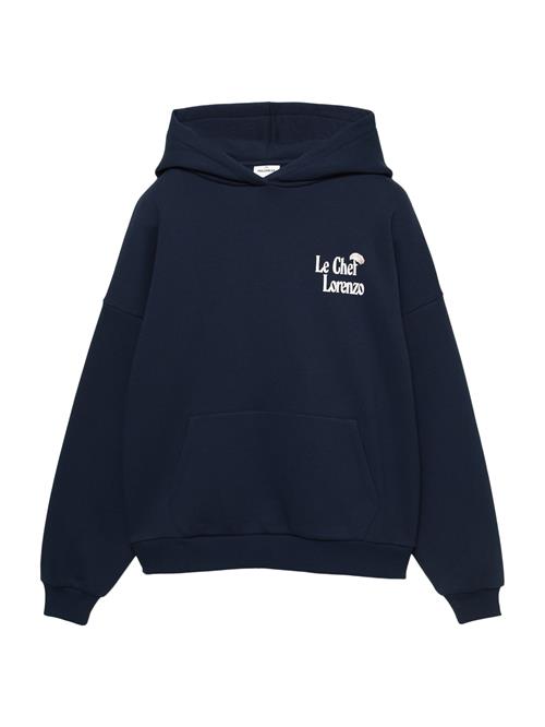 Pull&Bear Sweatshirt  marin / cognac / sort / hvid