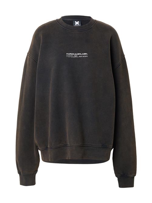 Karo Kauer Sweatshirt  sort-meleret / hvid