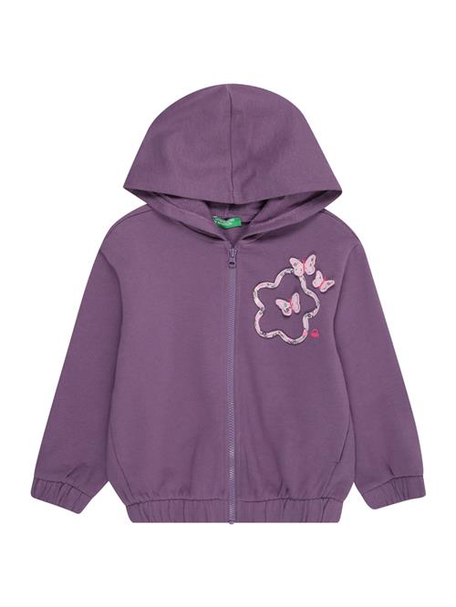 UNITED COLORS OF BENETTON Sweatjakke  brombær / lyserød
