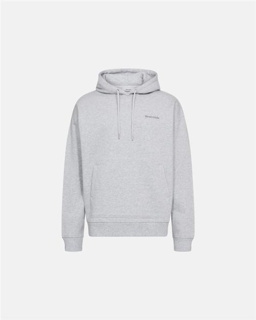 Sweatshirt m. hoodie ´jay´ | 100 Bomuld | Lys grå melange