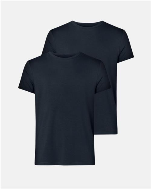 Se T-shirt 2-pak | 100% Økologisk bomuld | Navy ved Intimo