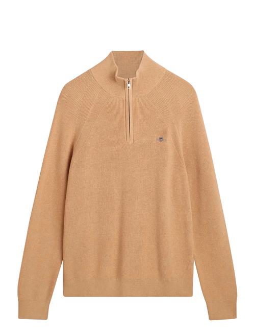 Cotton Wool Rib Half Zip GANT Khaki