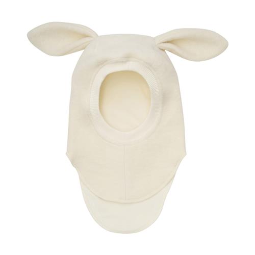Huttelihut Balaclava I Uld Med Ører Tofu  Tofu 48 cm  Hvid  48 cm  unisex