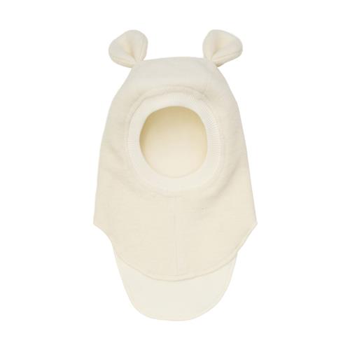 Huttelihut Balaclava I Uld Med Ører Tofu  Tofu 52 cm  Hvid  52 cm  unisex