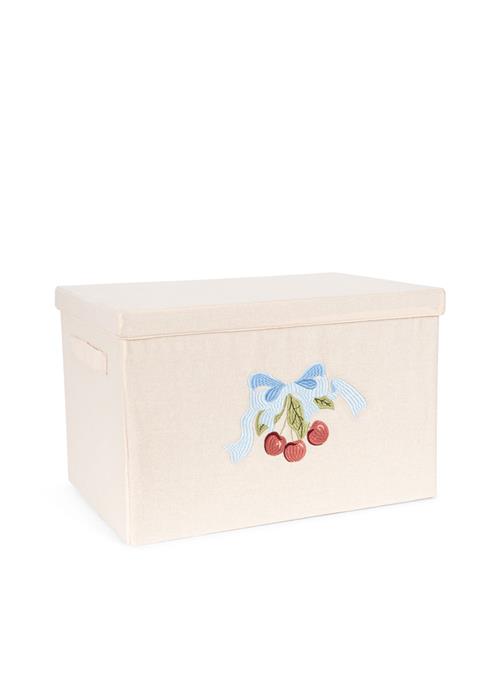 Konges Sløjd Opbevaringskurv Stor Cherry Bow  Cherry Bow One Size  Hvid  One Size  kvinde