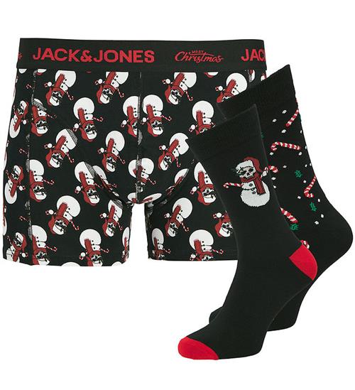 Jack & Jones Gaveæske - Boxershorts/Strømper - Jacsnow - Black