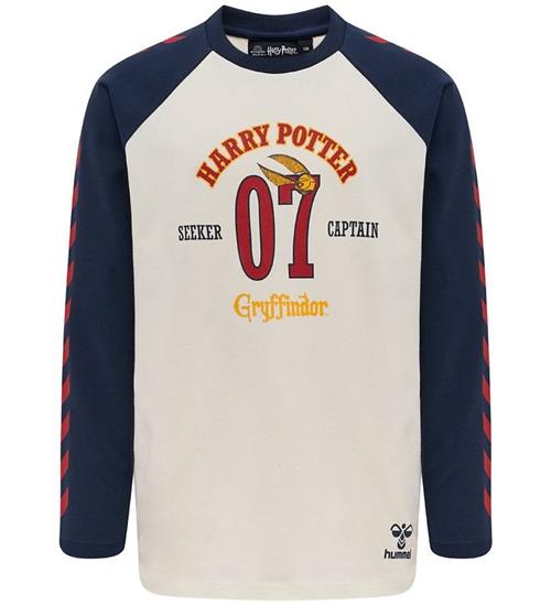 Hummel Bluse - hmlHarry Potter Boys - Marshmallow/Navy m. Print