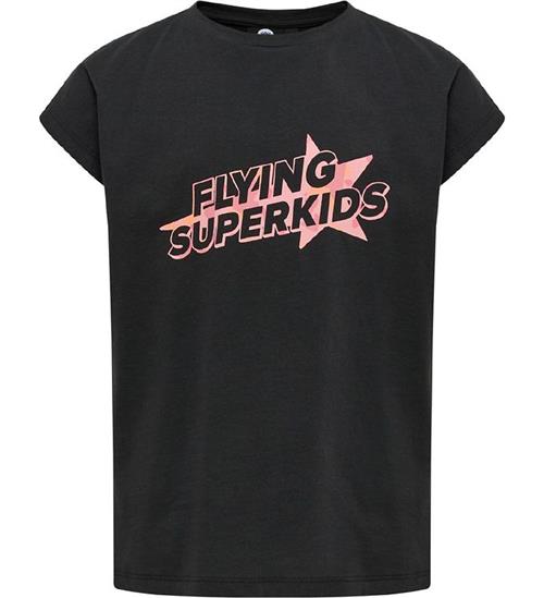 Hummel T-Shirt - HmlFlying Diez - Sort/Rosa