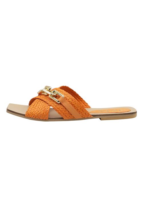IZIA Pantoletter  guld / lyseorange