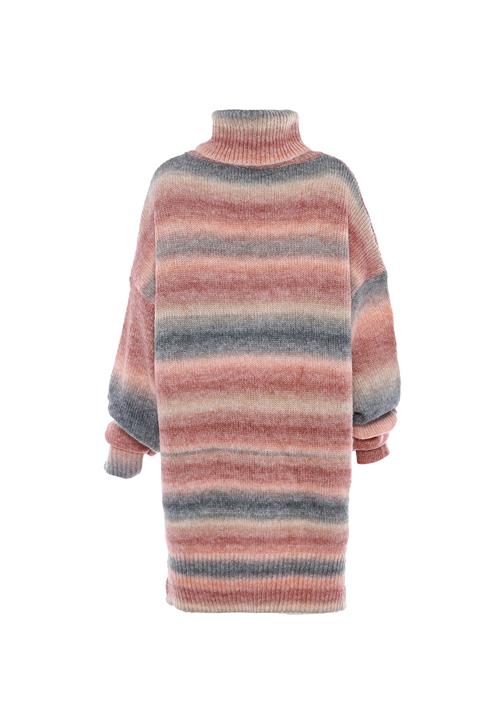 Sidona Pullover  mørkebeige / dueblå / lyserød / lys pink