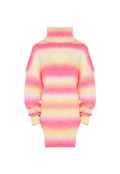 Sidona Pullover  citrongul / fuchsia / hvid
