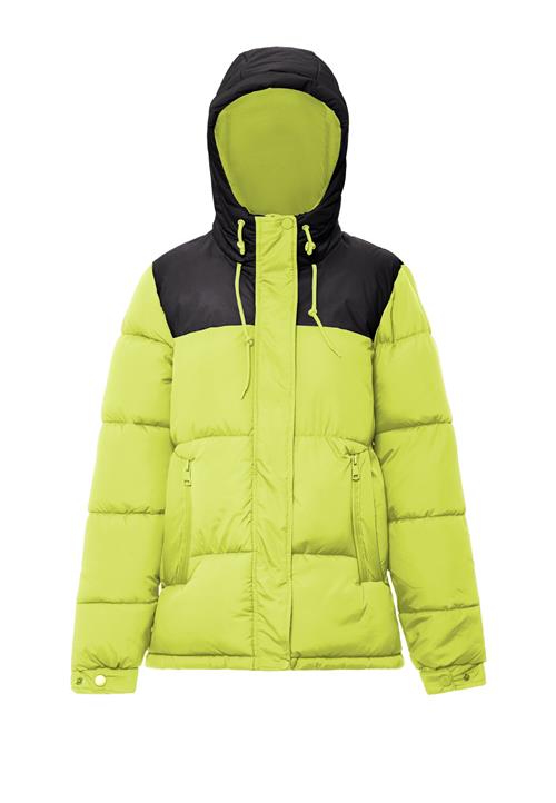 COSIMON Vinterjakke  lime / sort