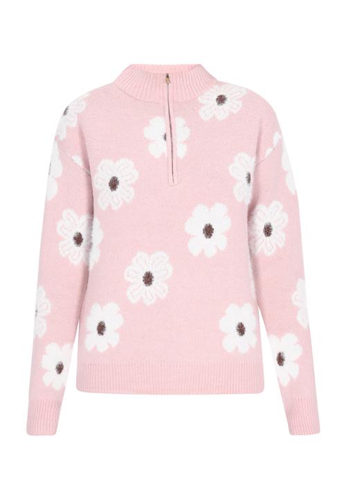 MYMO Pullover  brun / lyserød / hvid