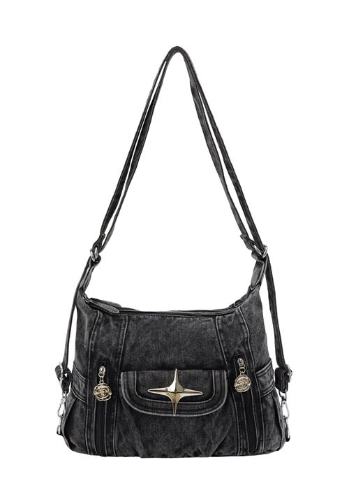 nelice Skuldertaske  black denim