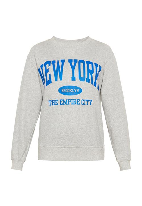 SANIKA Sweatshirt  blå / grå-meleret