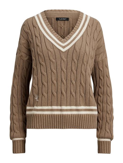 Lauren Ralph Lauren Pullover 'TEDURPH'  creme / mørkebeige