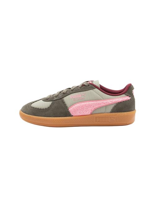 PUMA Sneaker low 'Palermo'  mudderfarvet / khaki / lyserød