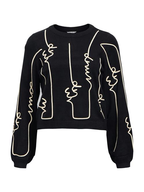 OBJECT Pullover 'OBJTHESS VERI'  sort / hvid