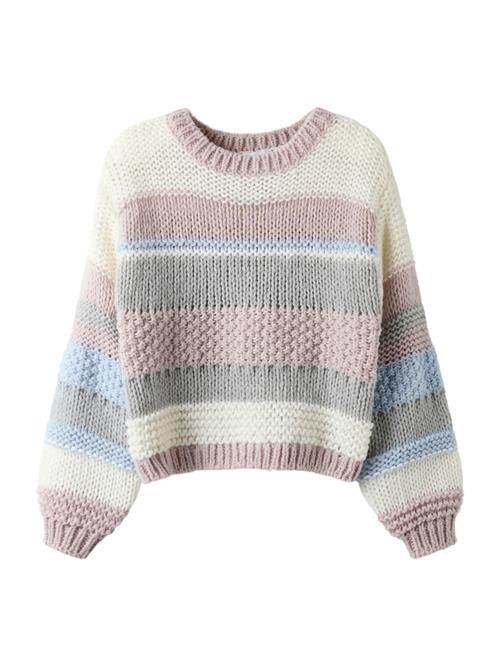 NAME IT Pullover 'NKFOLINE'  creme / røgblå / lyseblå / lysviolet