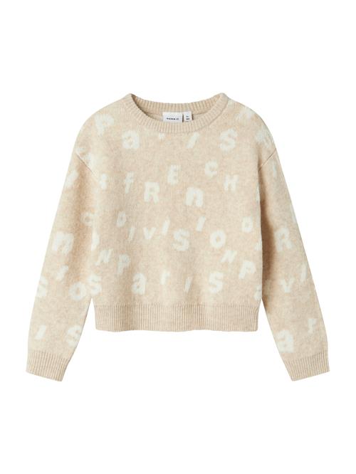 NAME IT Pullover 'NKFOLINE'  creme / hvid