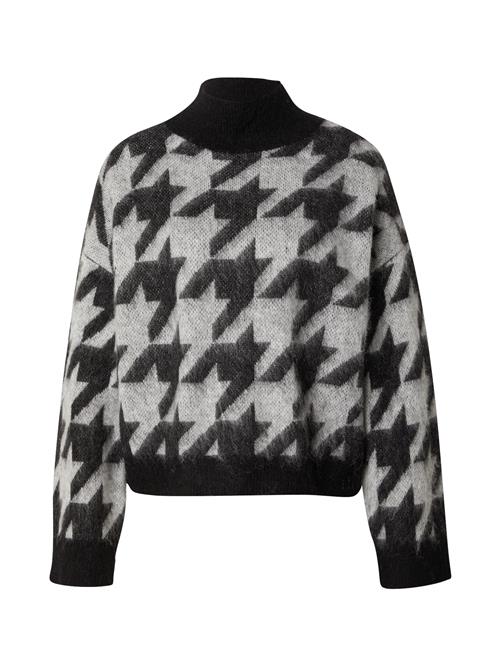 HUGO Pullover 'Swan'  lysegrå / sort