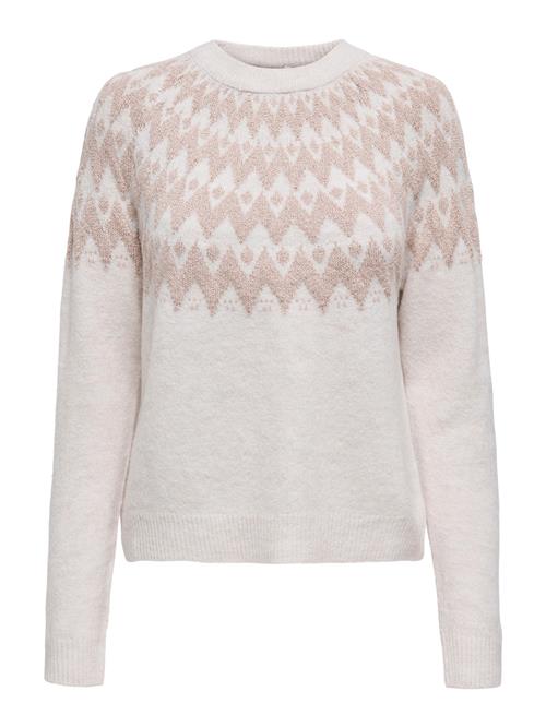 ONLY Pullover 'ONLFRY'  rosa guld / lysegrå