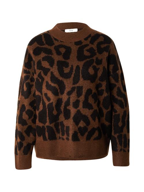 JDY Pullover 'ELANOR'  brun / sort