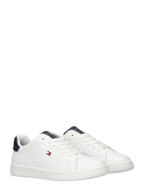 Se Tommy Hilfiger Low Cut Lace-Up Sneaker Tommy Hilfiger White ved Booztlet