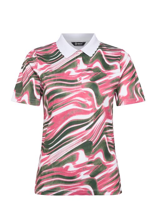 Lds Victoria Drycool Polo Abacus Pink