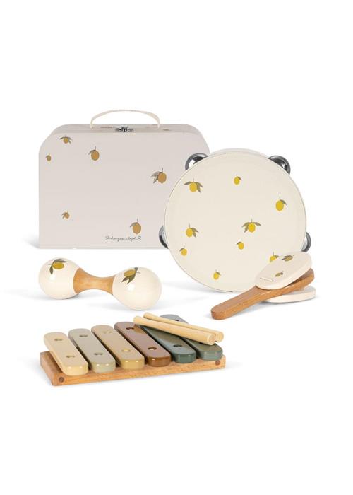 Konges Sløjd Glossy Musiksæt Lemon  Lemon One Size  Beige  One Size  mand