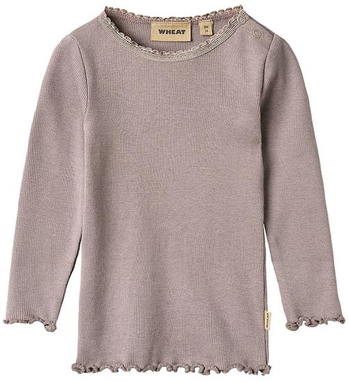 Wheat Bluse - Rib - Bomuld/Modal - Reese - Dusty Purple