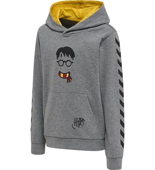 Hummel Hættetrøje - hmlHarry Potter Cuatro - Gråmeleret m. Print