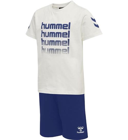 Hummel Shortssæt - HmlMalik - White/Blue Quartz
