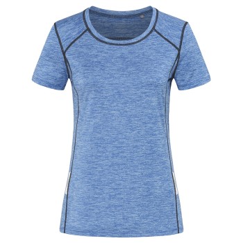 Stedman Recycled Women Sports-R Reflect Blå polyester Large Dame
