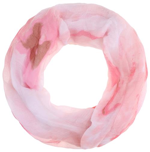 MO Sjal  lysebrun / pastellilla / pink / lyserød / pastelpink