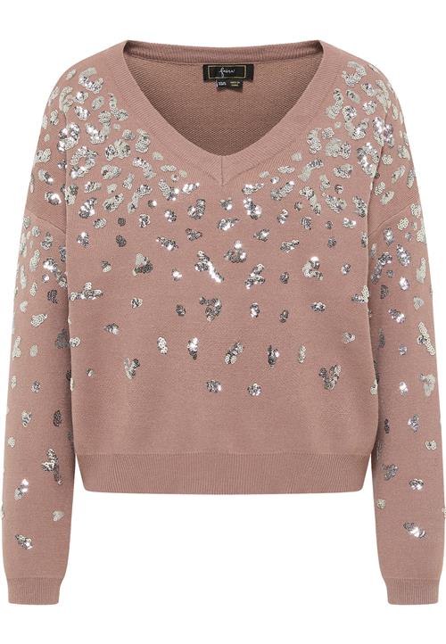 faina Pullover  taupe / sølv