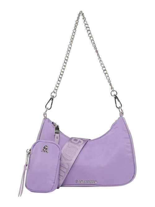 STEVE MADDEN Skuldertaske 'BVITAL'  lilla / sølv