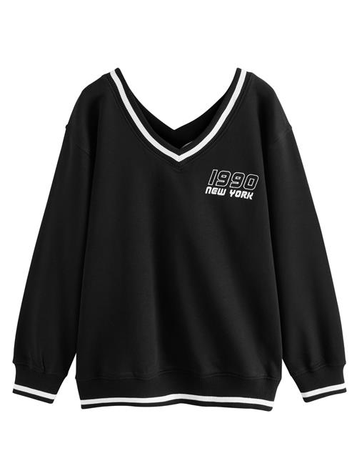 Next Sweatshirt  sort / hvid