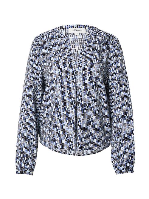 Se s.Oliver Bluse  navy / lyseblå / naturhvid ved About You