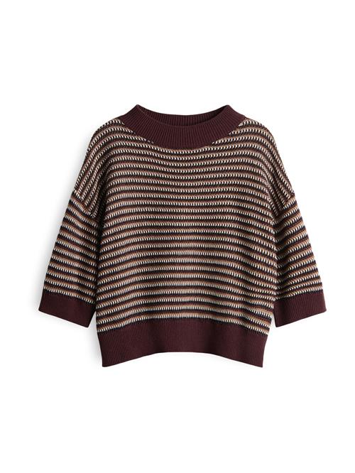OPUS Pullover 'Peipina'  beige / cyclam / hvid