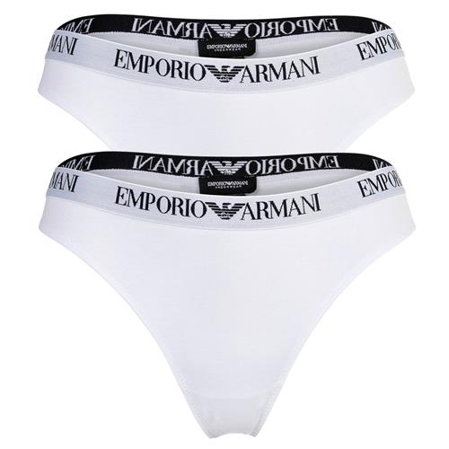Emporio Armani String  sort / hvid