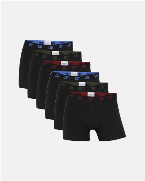 6-pak trunks | bomuld | sort