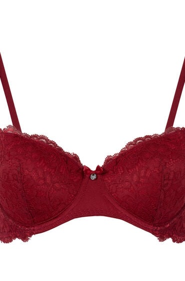 Hunkemöller Formstøbt bøjle-bh Marine rød